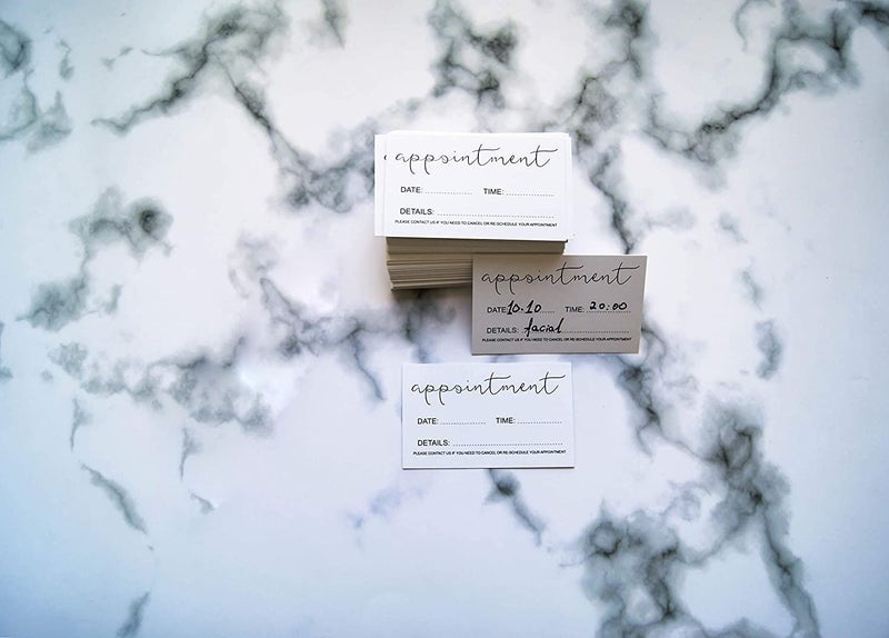 RXBC2011 Appointment Reminder Cards (Pack of 100) for Beauty Makeup Hair Nail Salon Barber Shop Restaurants Therapist Pack of 100 - Image 5